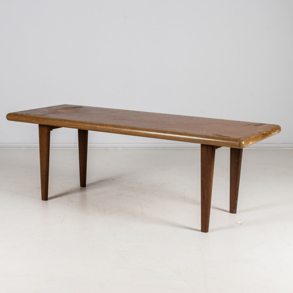 SOFFBORD, fanerat med teak, 1950-/60-tal