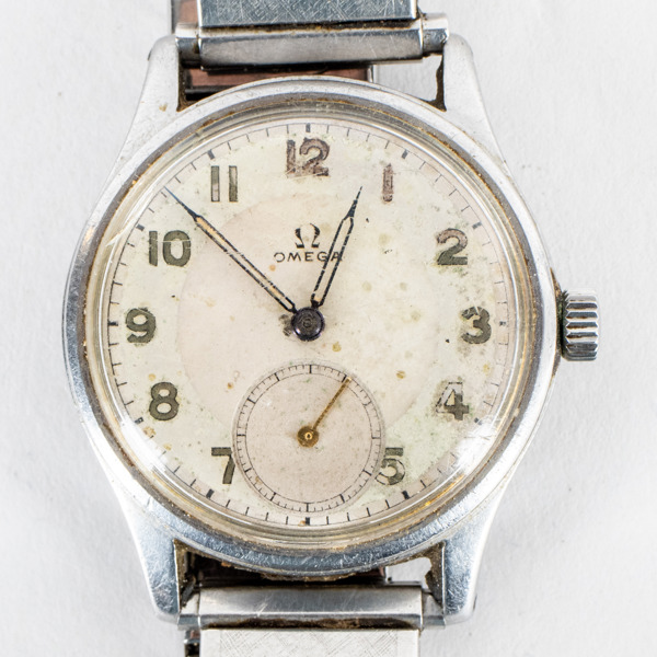 OMEGA, armbandsur, stål, 1940-/50-tal