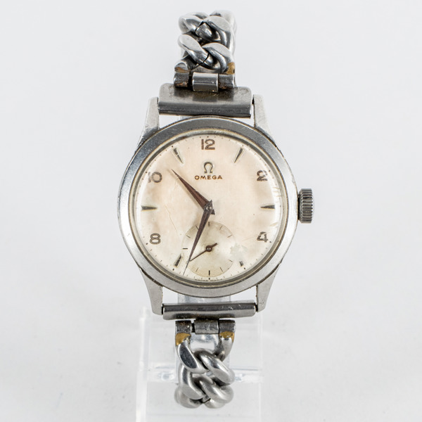 OMEGA, armbandsur, stål, 1940-tal