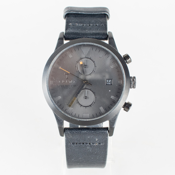 ARMBANDSUR, Triwa, "Sort of black chrono", design art fashion Rasmus Storm