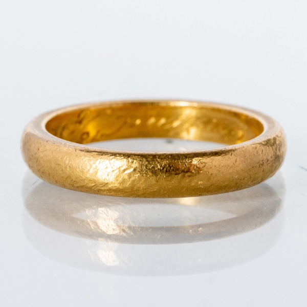 RING, 23k guld, vikt ca 6,7 g