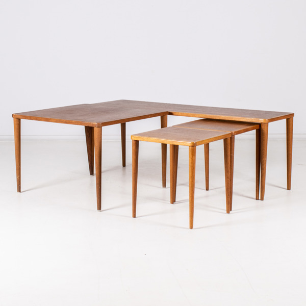 SIDOBORD, 4 st, teak, 1950-/60-tal