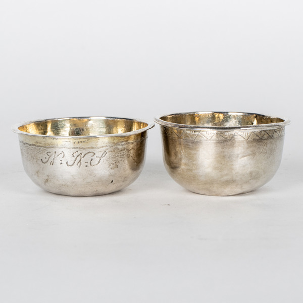 SUPKOPPAR, 2 st, silver, 1700-/1800-tal