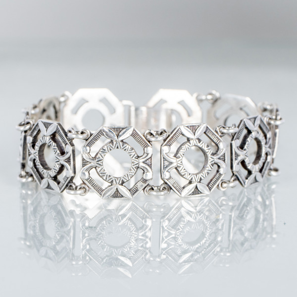 ARMBAND, silver, MAB Stockholm 1947