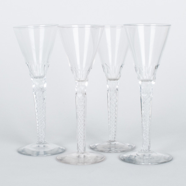 SNAPSGLAS, 4 st, glas, 1800-/1900-tal