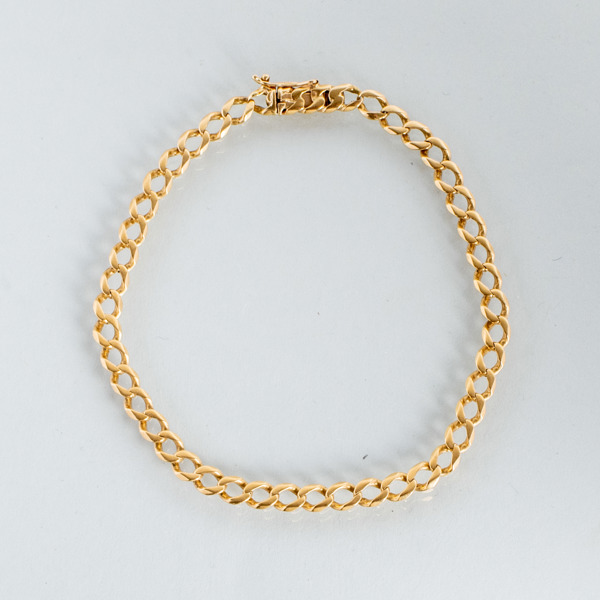 ARMBAND, 18k guld, svenska stämplar 1949, vikt ca 8,5 g