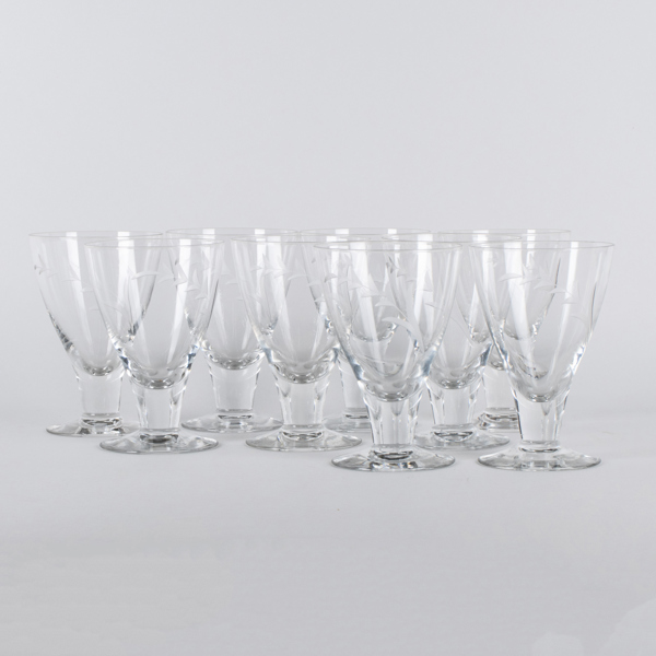 ÖLGLAS, 9 st, glas, 1900-tal