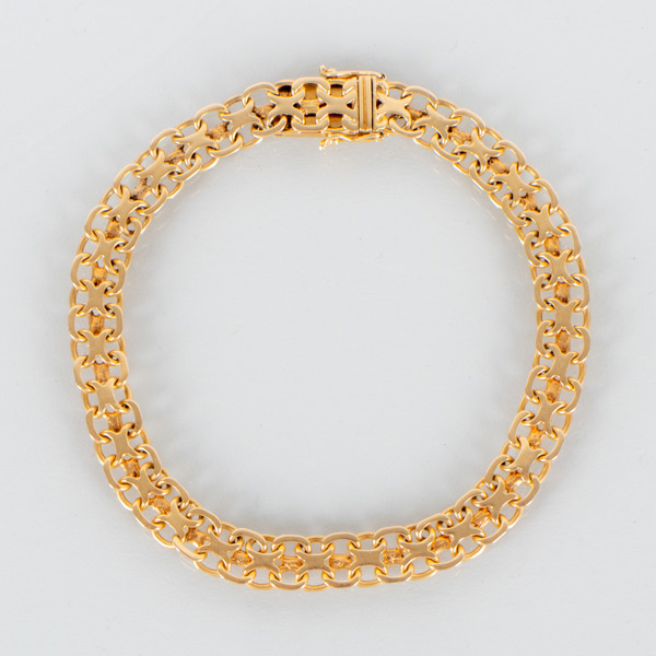 ARMBAND, 18k guld, svenska stämplar 1960, vikt ca 13,8 g