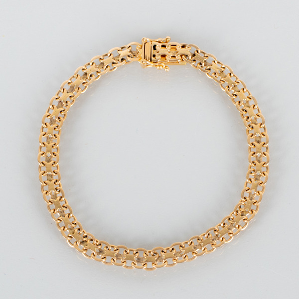 ARMBAND, 18k guld, svenska stämplar 1966, vikt ca 10,2 g