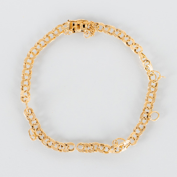 ARMBAND, 18k guld, svenska stämplar 1955, vikt ca 6,5 g