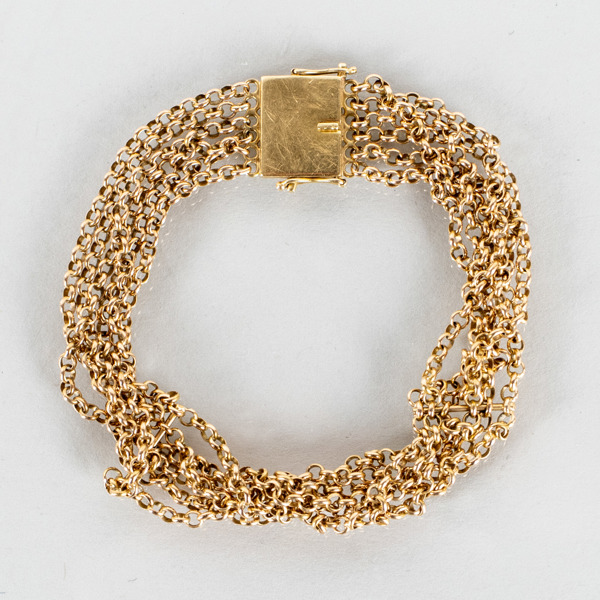 ARMBAND, 18k guld, svenska stämplar 1935, vikt ca 15,5 g