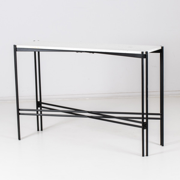 SIDEBOARD, svartlackerad metall, 2000-tal