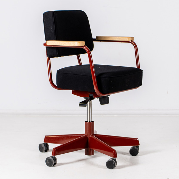 JEAN PROUVÉ, skrivbordsstol, Fauteuil Direction Pivotant, Vitra, samtida