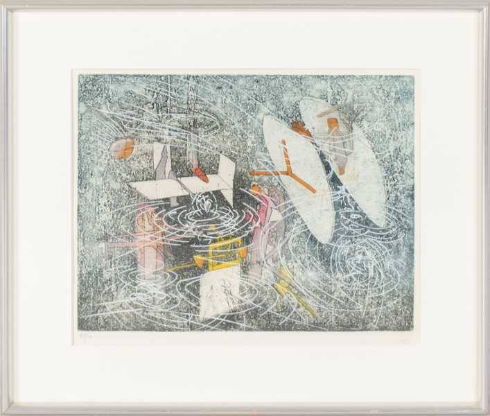 ROBERTO MATTA, färgetsning, signerad och numrerad 91/110