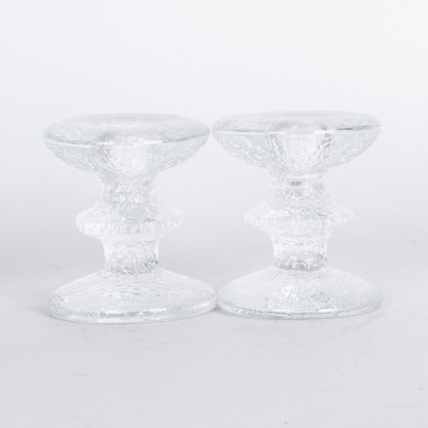 TIMO SARPANEVA, ljusstakar, 1 par, glas, "Festivo", Iittala