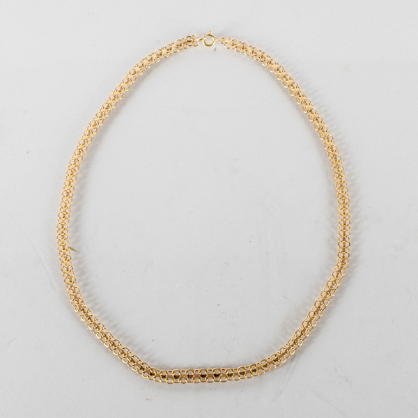 COLLIER, 18k guld, vikt ca 13 g