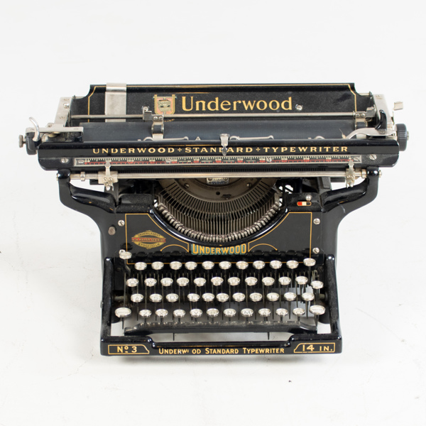 SKRIVMASKIN, Underwood, No3, 1900-talets början