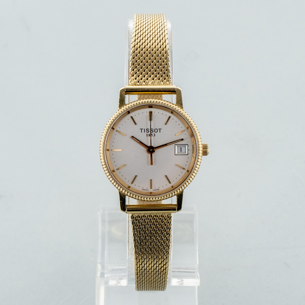 TISSOT, damarmbandsur, 18k guld, 1990-tal, total vikt ca 30 g