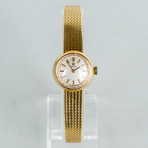 OMEGA, damarmbandsur, 18k guld, tot vikt ca 32 g