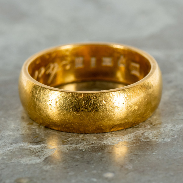 RING, 23k guld, vikt ca 10,5 g