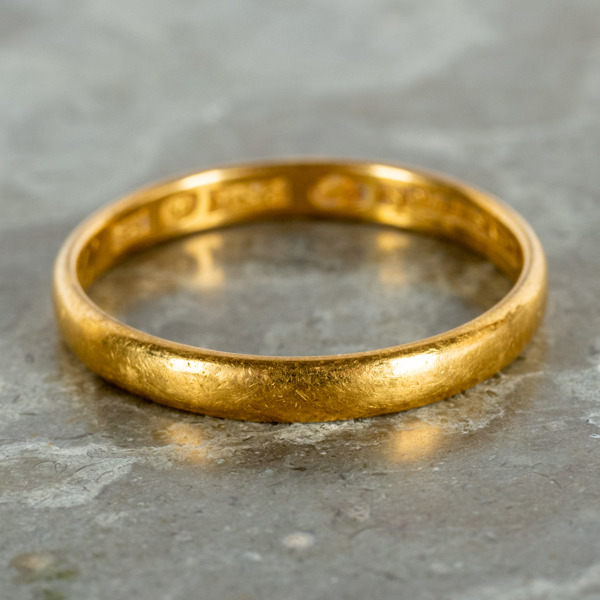 RING, 23k guld, vikt ca 4,8 g