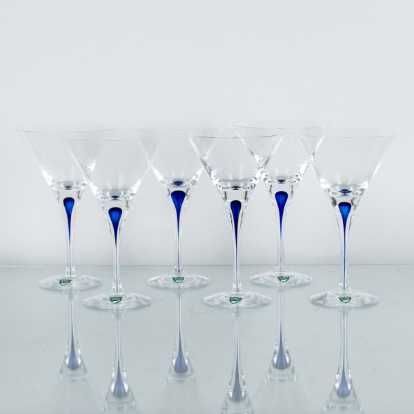 ERIKA LAGERBIELKE, 6 st cocktailglas, "Intermezzo", Orrefors