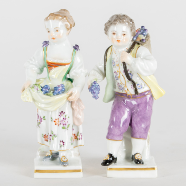 MEISSEN, 1 par, figuriner, porslin 