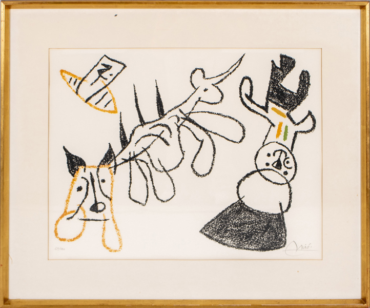 JOAN MIRÓ (Spanien, 1893-1983), färglitografi, signerad och numrerad 64/120