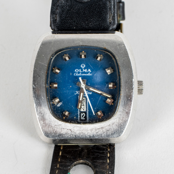 ARMBANDSUR, Olma automatic, stål, 1960-/70-tal