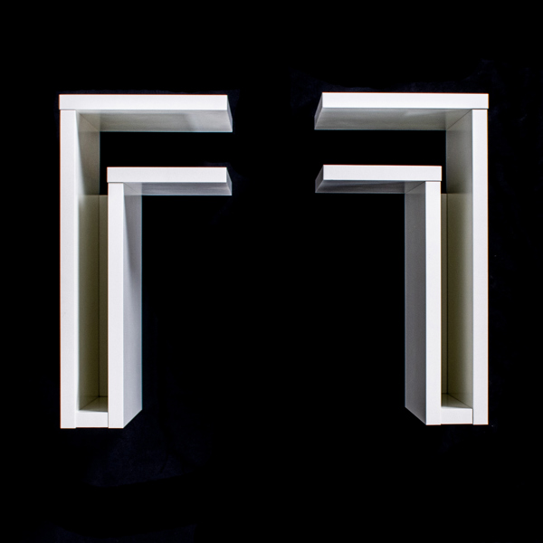 KENT JOHANSSON, 1 par vägghyllor, "F-shelf", Maze, samtida