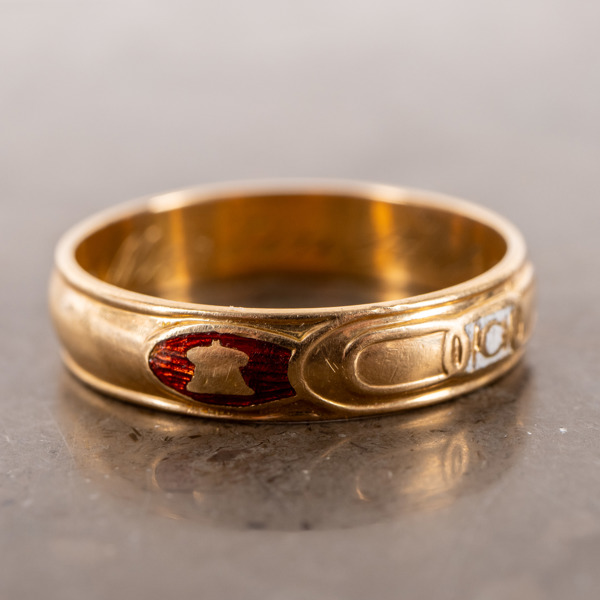 RING, 18k guld, vikt ca 6,5 g