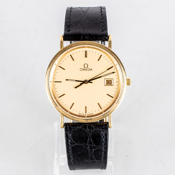 OMEGA, armbandsur, 18k guld, quartzverk