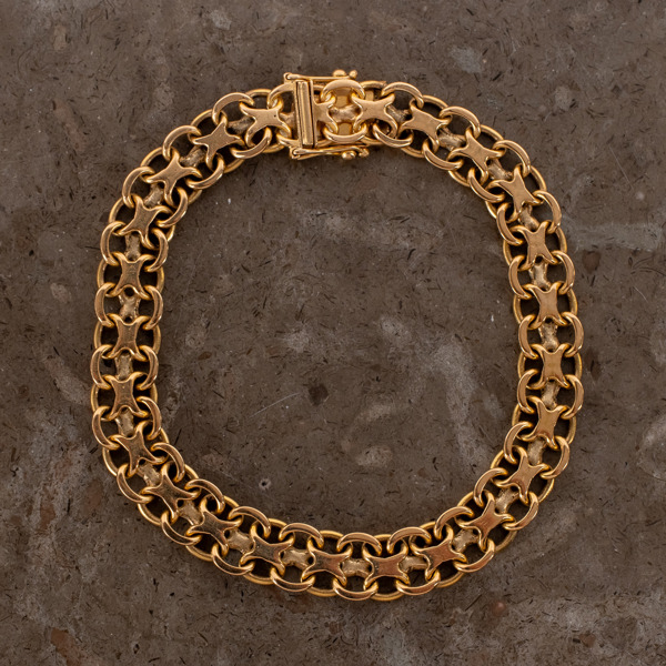 ARMBAND, 18k guld, vikt ca 19 g