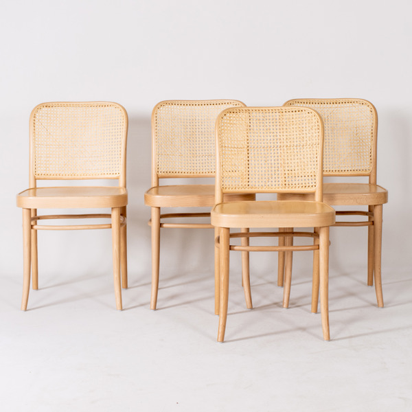  MICHAEL THONET, 4 st stolar, "No 811 Cane", för Ton, samtida