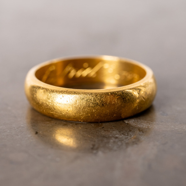 RING, 23k guld, vikt ca 7,5 g 