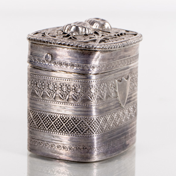 LUKTDOSA, silver, England, 1700-/1800-tal