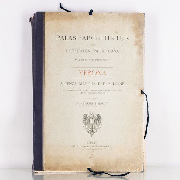 ARKITEKTURPLANSCHER, "Palast-Architektur von Ober-Italien und Toscana", 1908