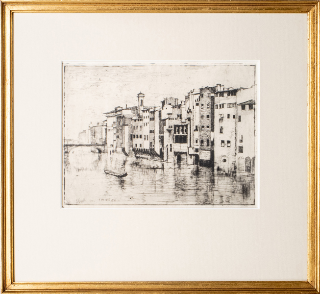 AXEL FRIDELL (1894-1935), etsning, "Firenze 1921" signerad i trycket