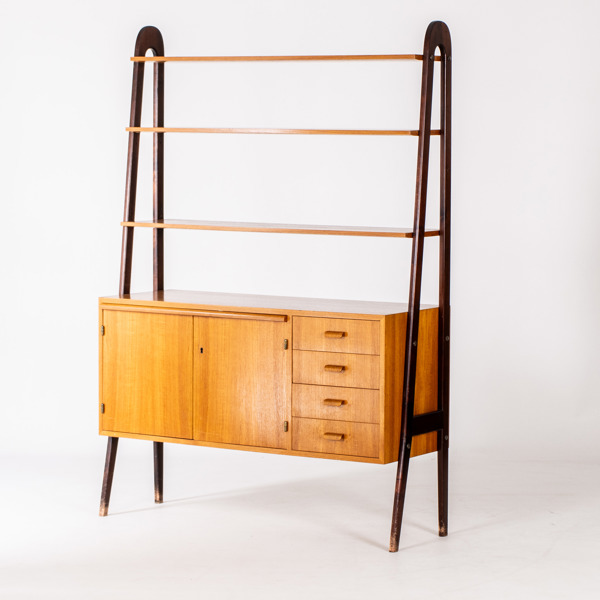 BOKHYLLA, teak, 1950-/60-tal