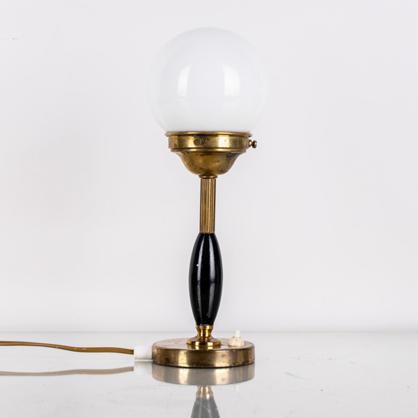 BORDSLAMPA, mässing, art déco, 1920-/30-tal