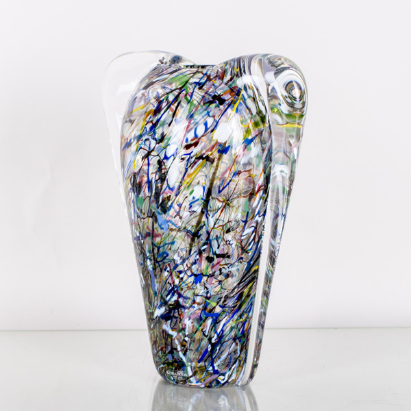 BERTIL VALLIEN, vas, glas, "Centilop", Artist Collection, Kosta Boda, signerad 