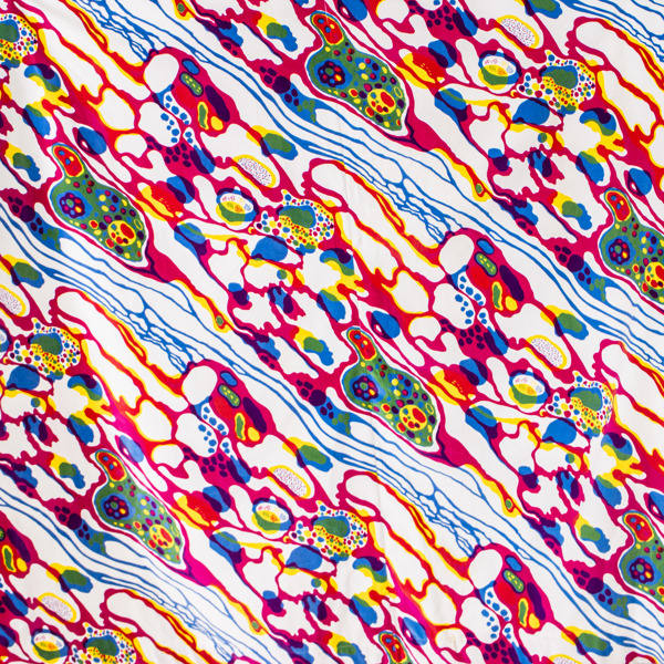 JOSEF FRANK, gardin, "Marble", sammet och linne, Firma Svenskt Tenn, ca 230 x 200 cm