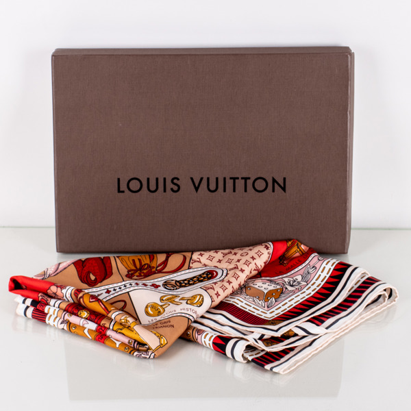 LOUIS VUITTON, scarf, siden, 2000-tal, med kartong