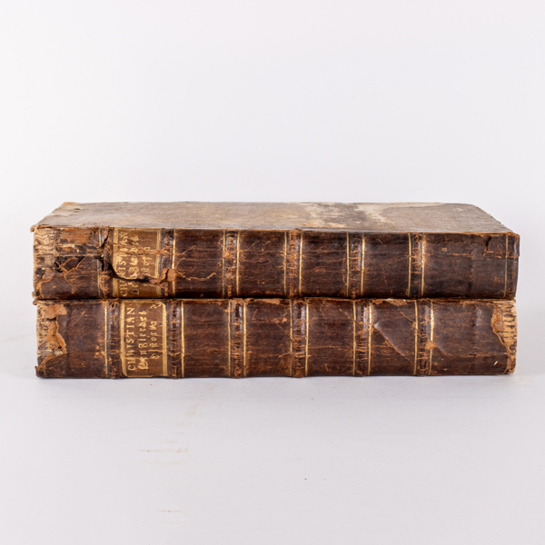 NIELS SLANGE, 2 vol, "Den stormægtigste konges Christian den fierdes...", Danmark 1749