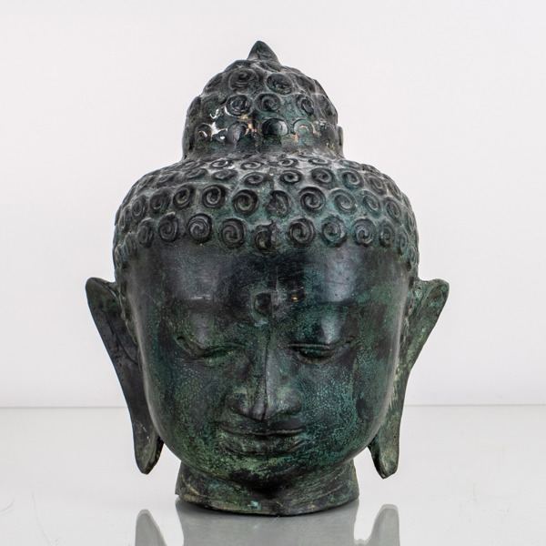 SKULPTUR, patinerad brons, buddha, orientalisk, sannolikt 2000-tal