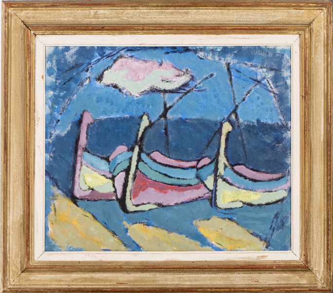 BIRGER LINDBERG (1901-1991), tillskriven, olja på pannå, osignerad