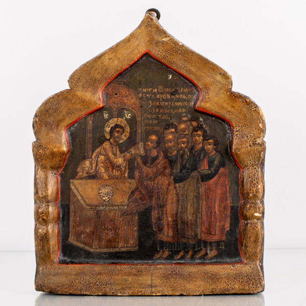 IKON, bemålat trä, sannolikt Ryssland, 1800-tal