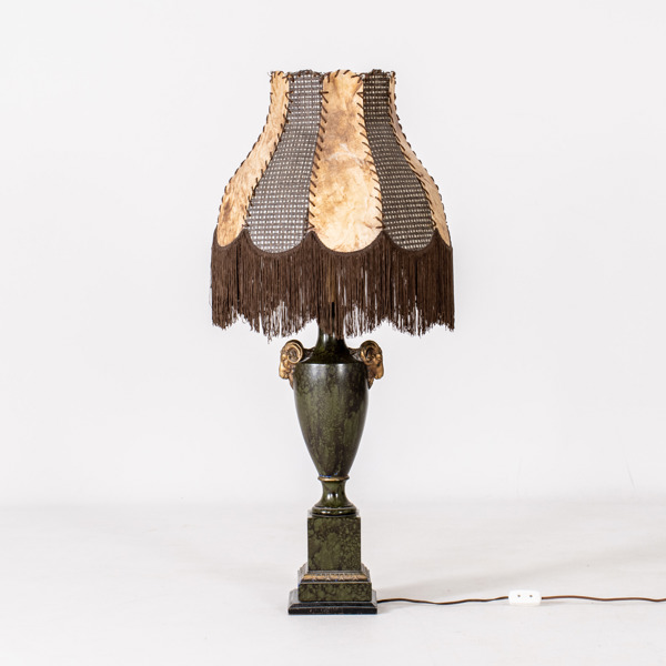 BORDSLAMPA, keramik, Frederick Cooper lamps, Chicago USA, 1900-tal