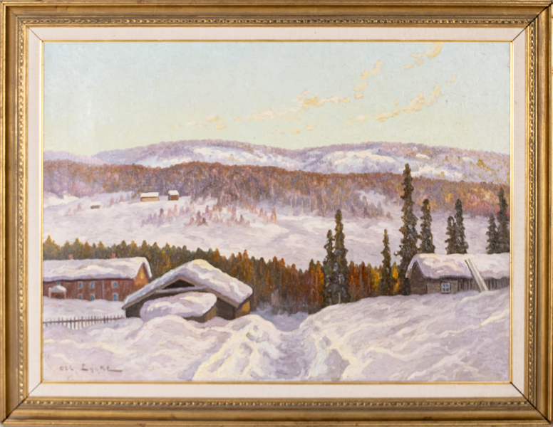 OSCAR LYCKE (1877-1927), olja på duk, signerad
