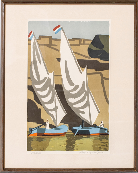LARS NORRMAN (1915-1979), färglitografi, signerat och numrerat 266/310